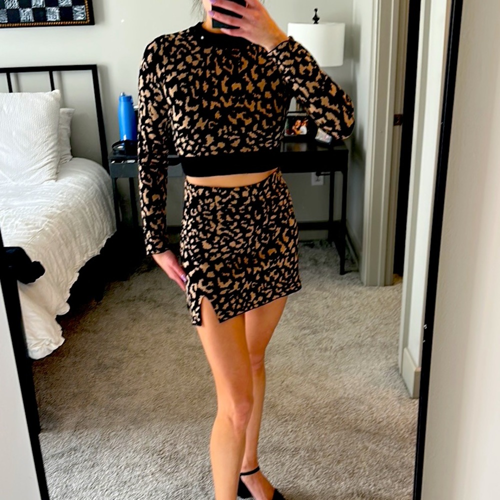 Cheetah print sweater